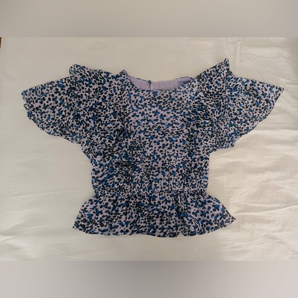 Express Leopard print peplum top - Picture 1 of 3